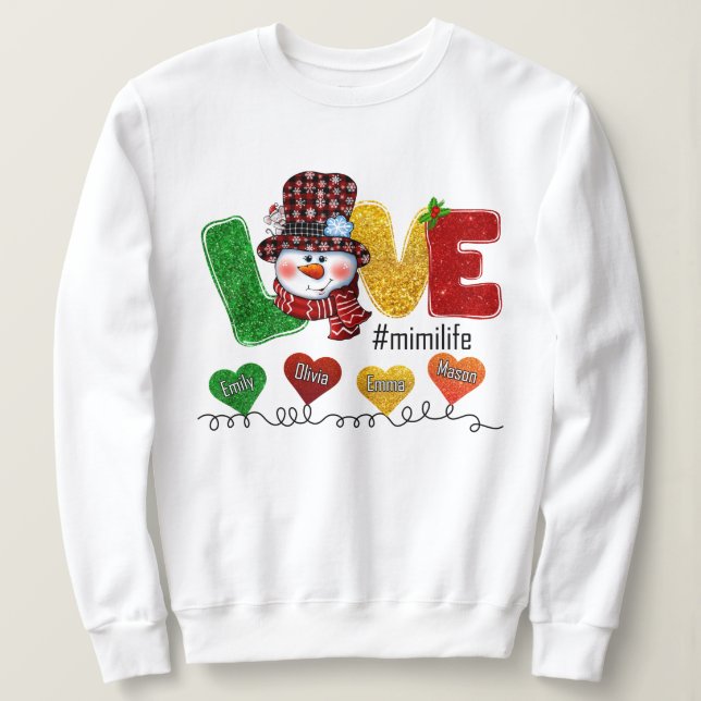 Camiseta Mimi Life Gift For Christmas (Frente do Design)