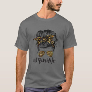 Camiseta Mimi Life Hair Bandana Óculos Leopardo Mira
