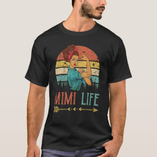 Camiseta Mimi Life Women Rosie Vintage Retro Decor Avó