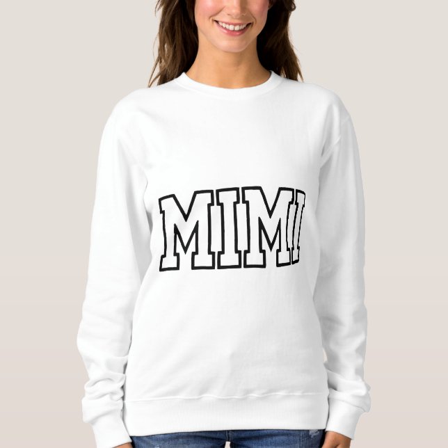 Camiseta Mimi Name Typography Design (Frente)