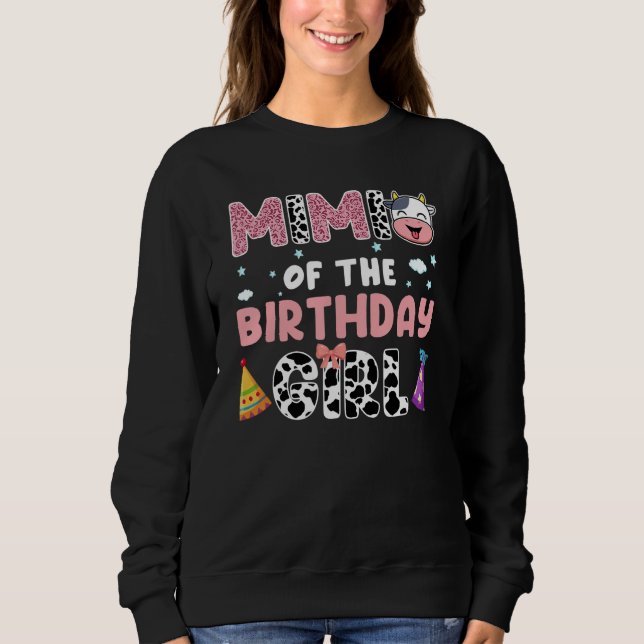 Camiseta Mimi Of The Birthday Girl Farming Barnyard Birthda (Frente)
