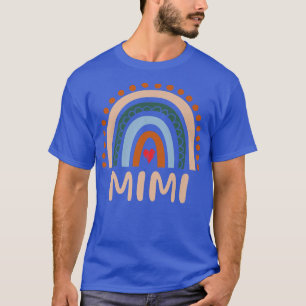 Camiseta Mimi Rainbow Vovó Bonita Dia de as mães Engraçado 
