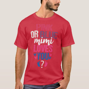 Camiseta Mimi rosa ou azul ama você