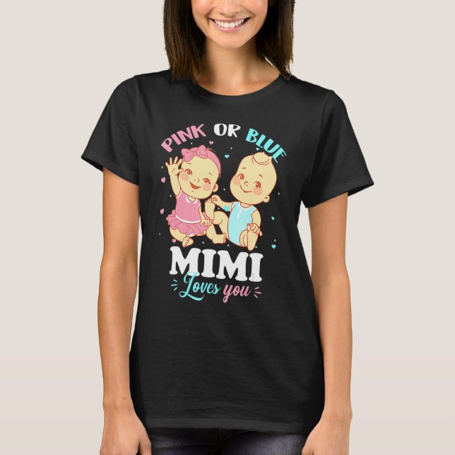 Camiseta Mimi Rosa Ou Azul Te Ama Vovó (Frente)