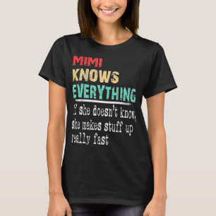 Camiseta Mimi sabe tudo se não sabe