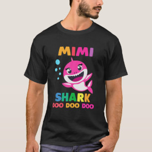 Camiseta Mimi Shark Doo Doo Engraçado Crianças Mamães
