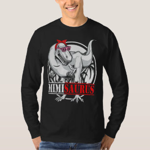 Camiseta Mimisaurus Dinossaur Rex Família de Dias de as mãe