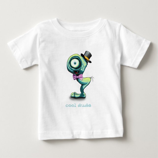 Camiseta Mimo, um Legal monstro bonito (Frente)