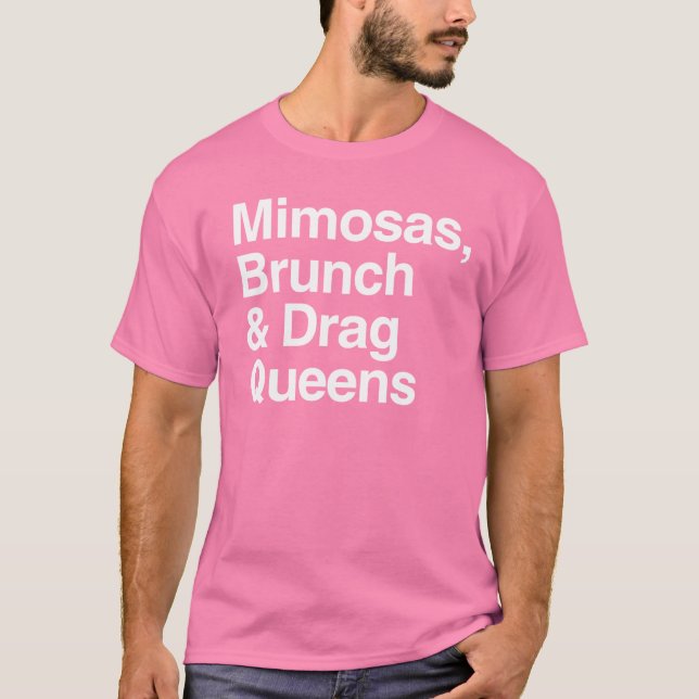 Camiseta Mimosas Brunch e Filas de Arrasto (Frente)