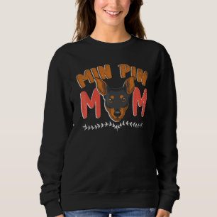 Camiseta Min Pin Mãe Cachorro Dona de Estimação Dia das Mãe