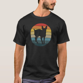 Camiseta Min Pin Silhueta Retro Pôr do Sol