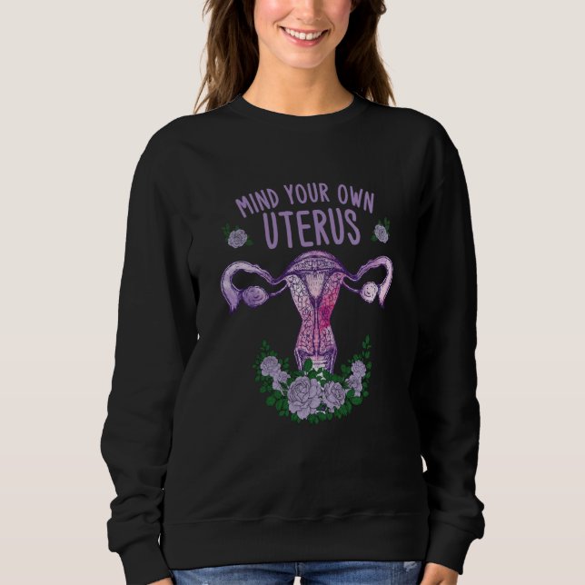Camiseta Mind Your Own Uterus Support Hysterectomy Recovery (Frente)