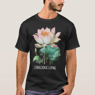 Camiseta Mindagação Dizendo Vida Consciente Mínima De Yoga