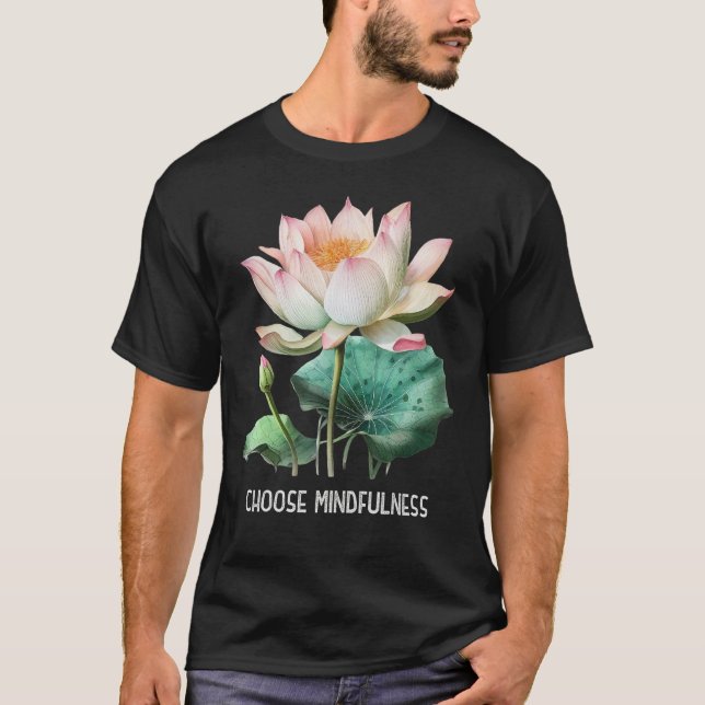 Camiseta Mindfulness Saying Minimal Yoga Tee Choose Mindful (Frente)