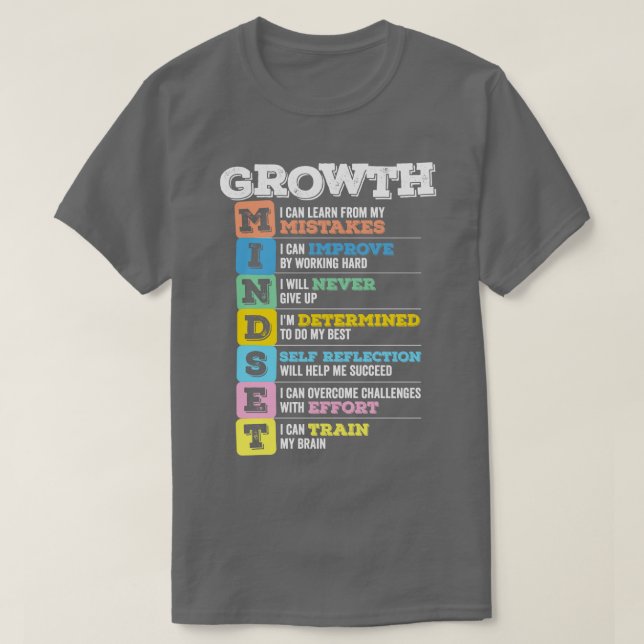 Camiseta Mindset de Crescimento (Frente do Design)