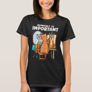 Camiseta Mindset É Importante Pintura De Tigres De Animais