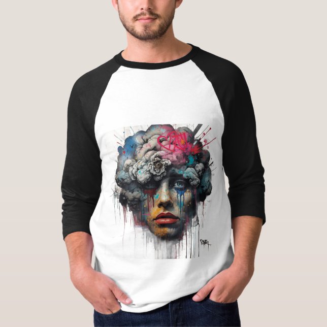 Camiseta Mindstorm Goddess – Caos em Cor (Frente)