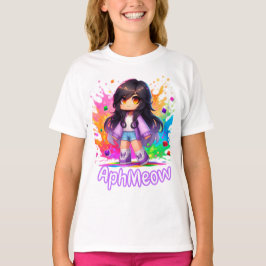 Camiseta Minecraft Aphmau, Cute Youtuber, Fan Art, MeeMeow,