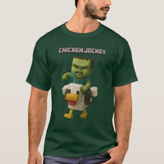 Camiseta Minecraft Chicken Jockey Design - Baby Zombie Ridi