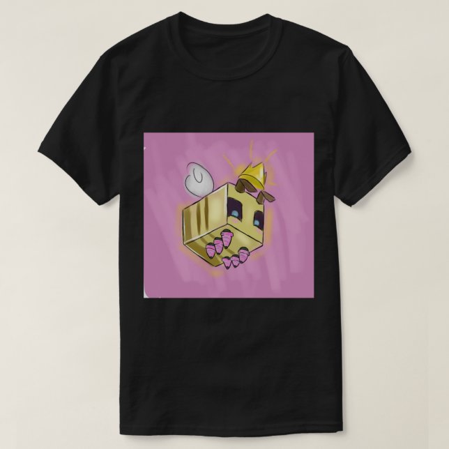 Camiseta Minecraft Queen Bee Art (Frente do Design)