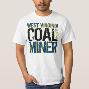 CAMISETA MINEIRO DE CARVÃO DE WEST VIRGINIA