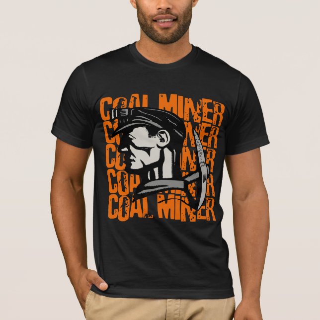 Camiseta mineiro de carvão vintage (Frente)