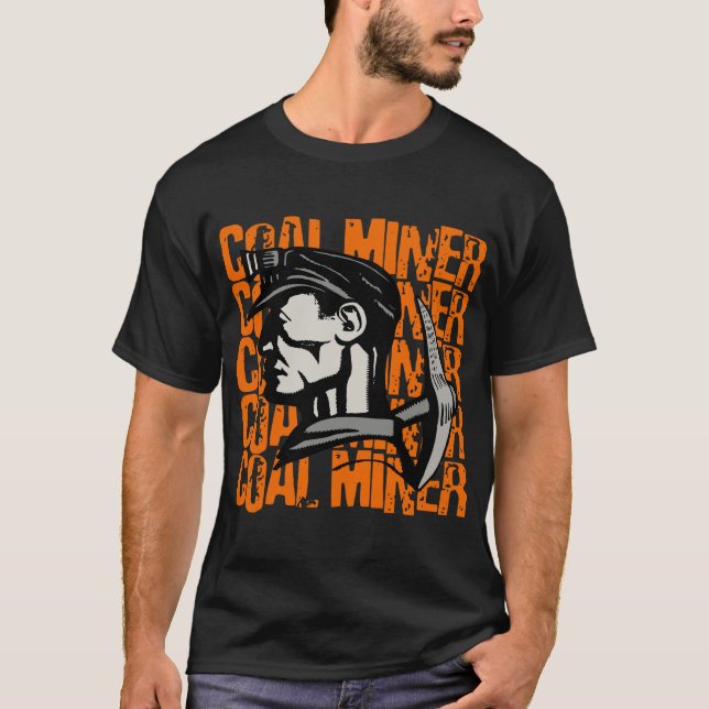 Camiseta mineiro de carvão vintage (Frente)