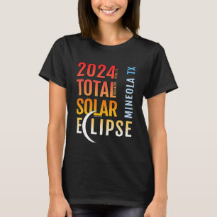 Camiseta Mineola Texas TX Total Eclipse Solar 2024 5