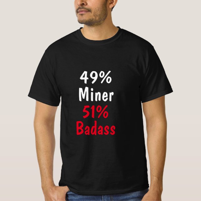 Camiseta Miner Badass (Frente)