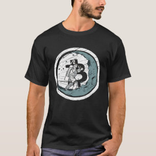 Camiseta Mineração de Bitcoin na Lua Criptomoeda BTC Cripto