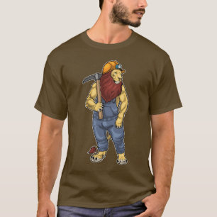 Camiseta Mineração do Lion Miner Pickaxe