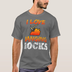 Camiseta Mineração Eu Adoro Pedras Banguejantes