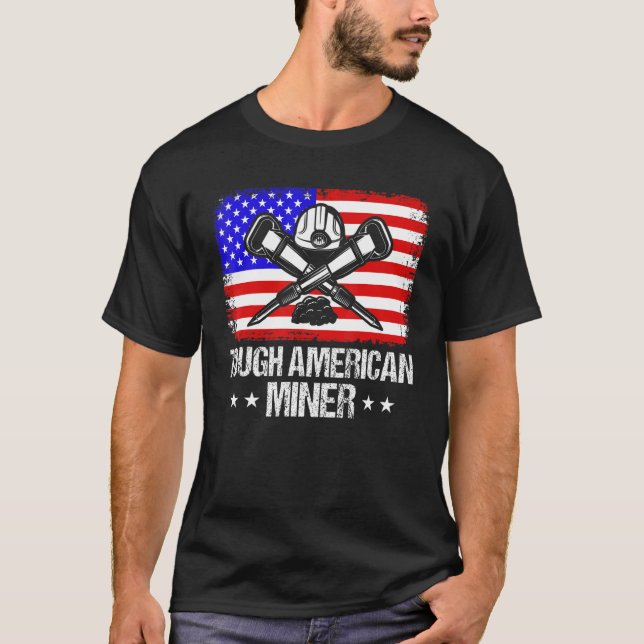 Camiseta Mineração Subterrânea Profunda Americana Mineramer (Frente)