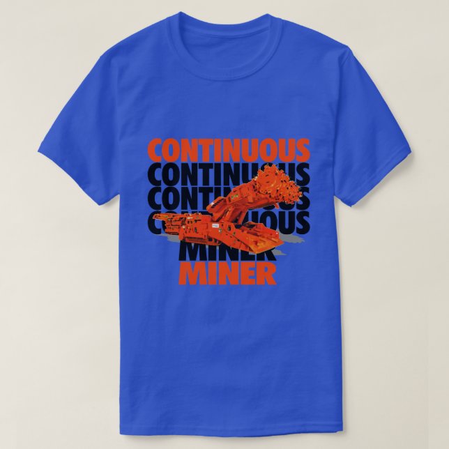 CAMISETA MINERADOR CONTÍNUO (Frente do Design)
