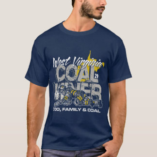 CAMISETA MINERADOR DE CARVÃO DA VIRGÍNIA OCIDENTAL