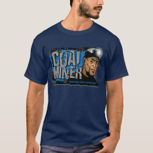CAMISETA MINERADOR DE CARVÃO, MANTENDO AS LUZES ACESAS