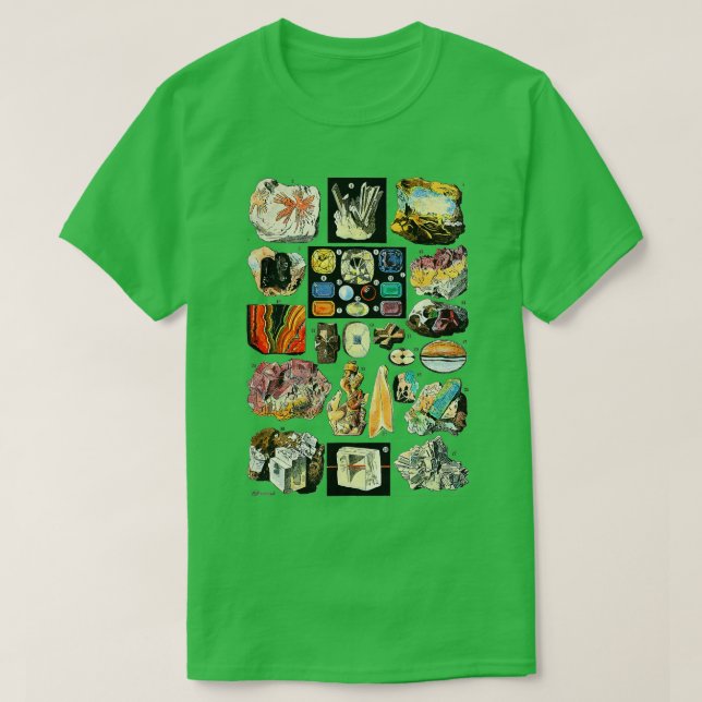 Camiseta Minerais Gems e Cristais Rock Collecting Geology (Frente do Design)