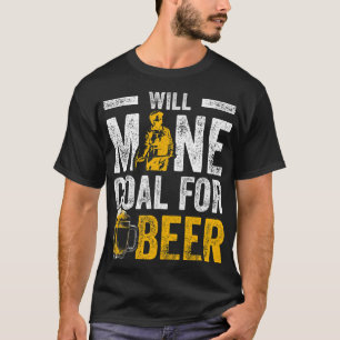 Camiseta Minério De Carvão De Cerveja Para Trabalhadores De