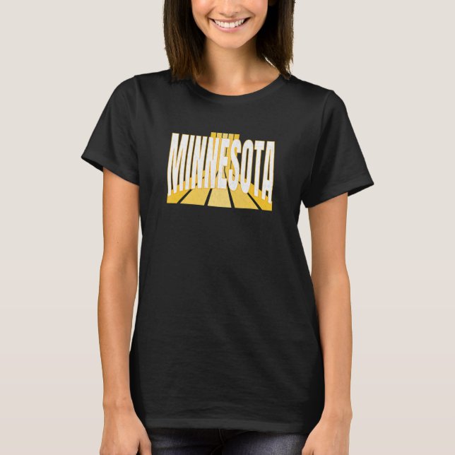 Camiseta Minesotano Roxo e Amarelo Minesota Retro Strike (Frente)