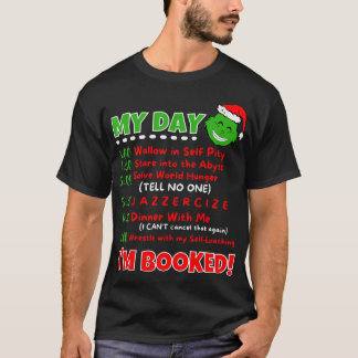 Camiseta Minha agenda de dia Eu estou marcado Natal 20