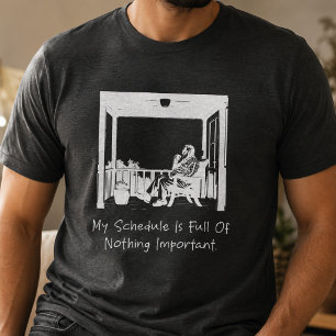 Camiseta Minha Agenda está Cheia de Nada Importante Engraça