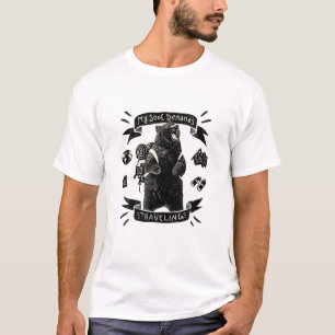 Camiseta Minha Alma Exige Urso Viajante