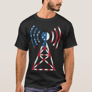 Camiseta Minha Antena É Maior Que a Sua  Rádio Ham Nerdy