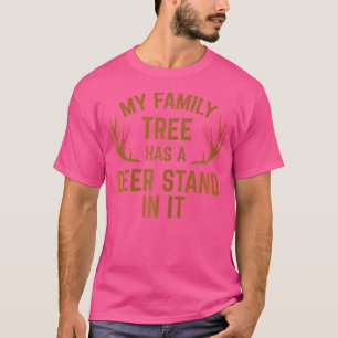 Camiseta Minha Árvore Genealógica Tem Uma Toca de Caça de C