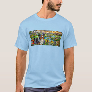 Camiseta Minha Australian Shepherd possui meu coração camis