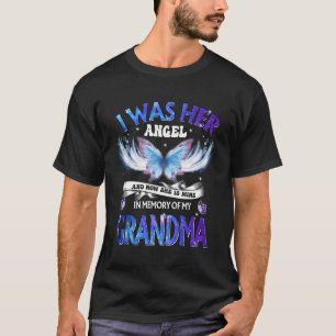 Camiseta Minha Avó É Meu Anjo Vive Na Memória Pesada De M
