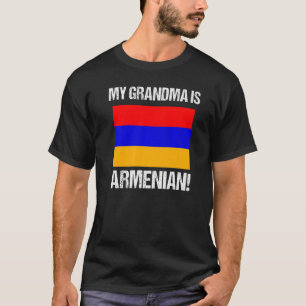 Camiseta Minha Avó É Orgulho Armênio Bandeira Armênia