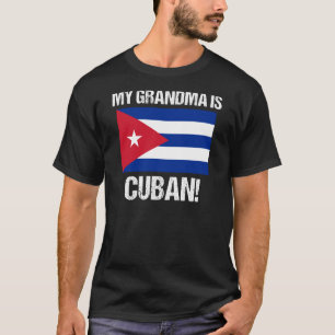 Camiseta Minha Avó É Um País Cubano Bandeira Cuba design