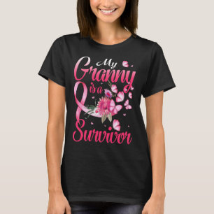 Camiseta Minha Avó É Uma Consciência De Cancer De Sobrevivê