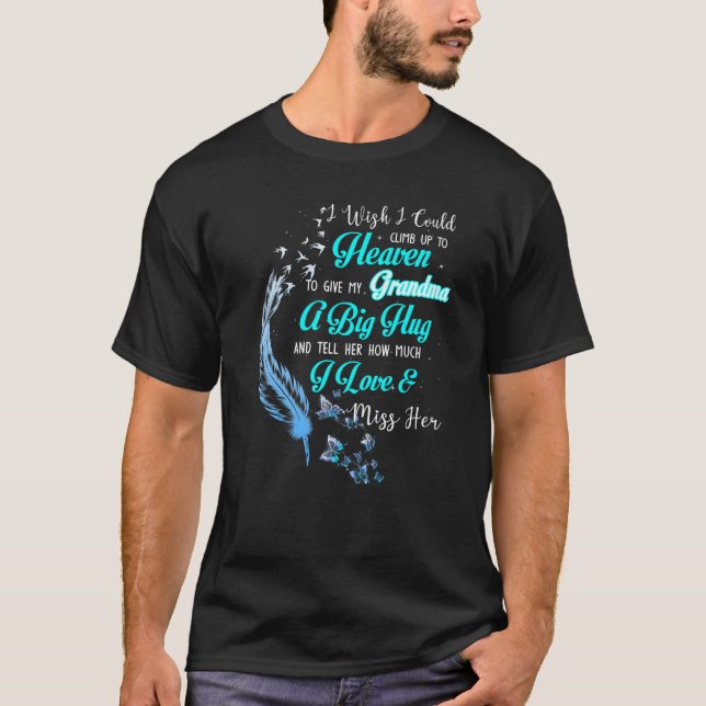 Camiseta Minha avó Guardian Angel Vovó Lembrança Perdida (Frente)